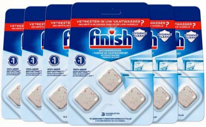 Finish Machinereiniger Tijdens de Wasbeurt - 3 Stuks x6
