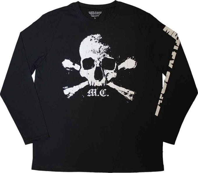Motley Crue - Orbit Skull Longsleeve shirt - 2XL - Zwart
