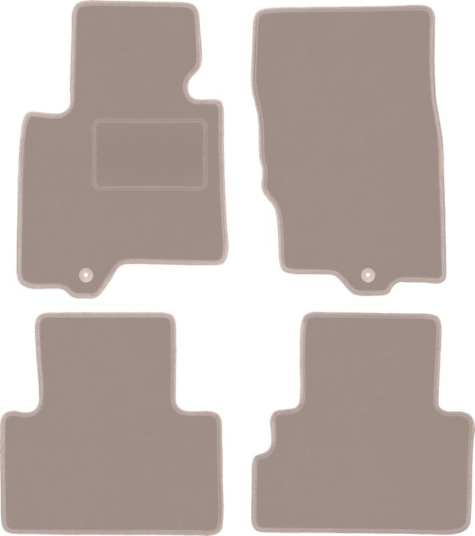 Beige velours vloermatten voor: Infiniti FX II SUV (2008-2017)