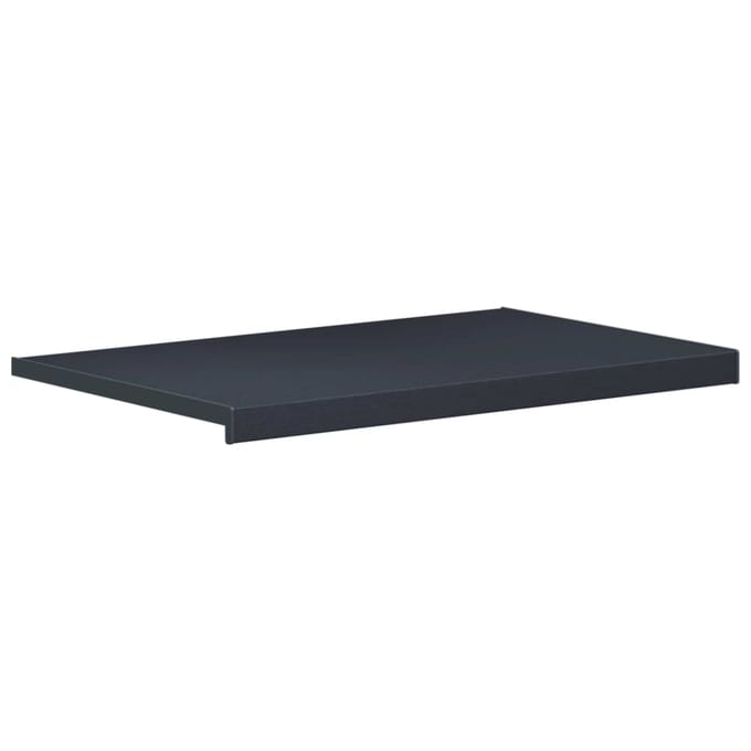 vidaXL - Raamdorpel - Antraciet - met - houtnerf - 100 - x - 50 - x - 4,5 - cm - PVC