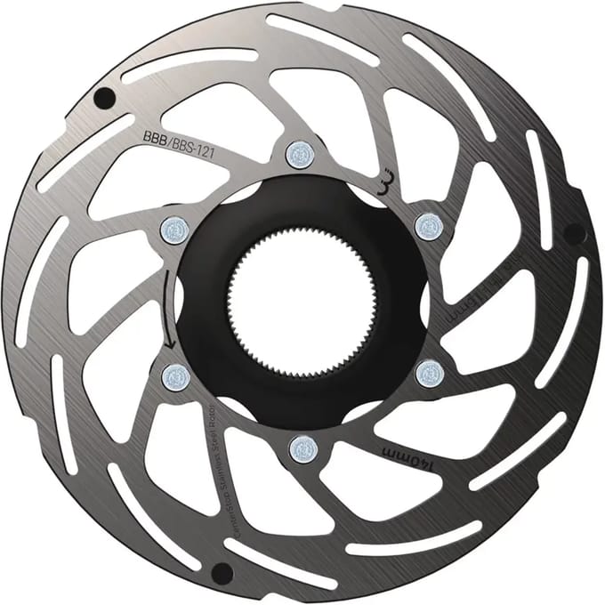 BBB Cycling Schijfrem CenterStop Center Lock Remschijf BBS-121 - Zilver - 203 mm