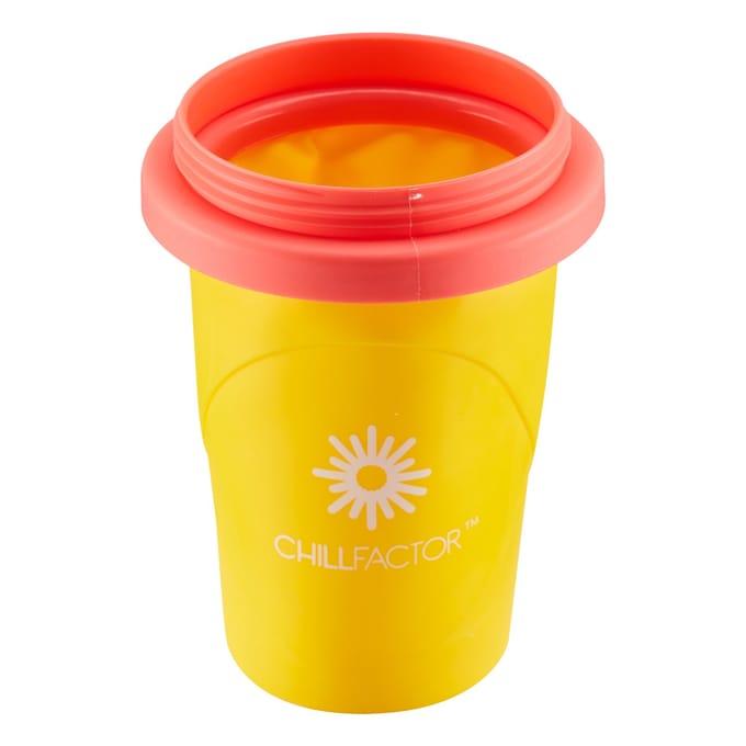 Chillfactor Slushy Maker Fruitastic Mango Mania - kleurrijke ijs slushie beker.