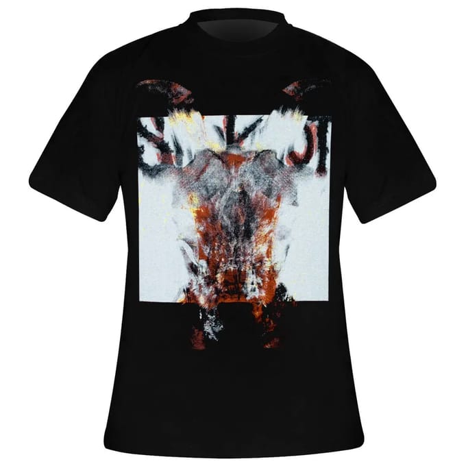 Slipknot - Devil Single Logo Blur Heren Tshirt - met rug print - XL - Zwart