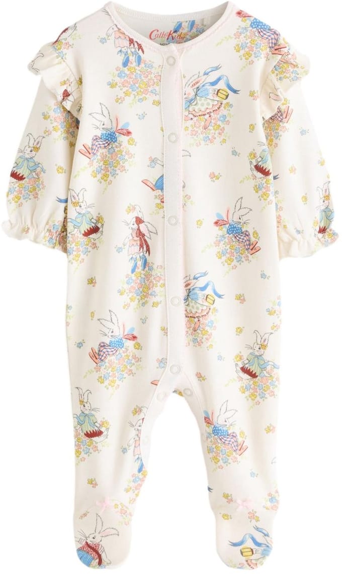 Next - Meisjes - Cath Kidson babypyjama met konijntjes - Crème