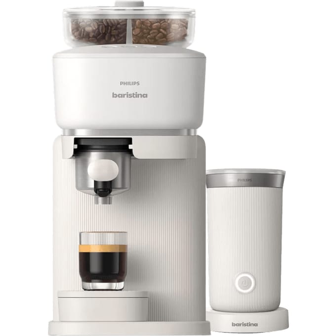 Philips Baristina Bean Swap BAR320/00 Wit + Melkopschuimer