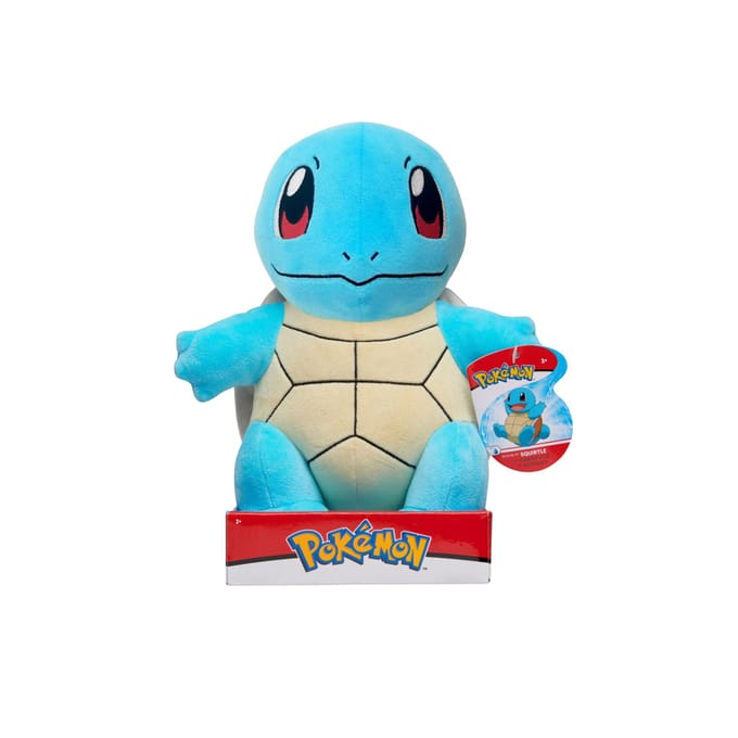 Pokémon pluche knuffel Squirtle 30 cm - schildpad speelgoed.