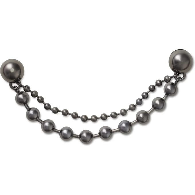 Jibbitz Crocs Double Black Gem Chain