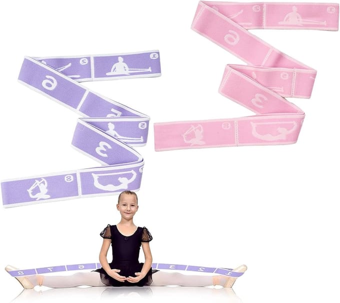 Allecto Plus - 2-pack yogabanden met 8 verstelbare lussen voor