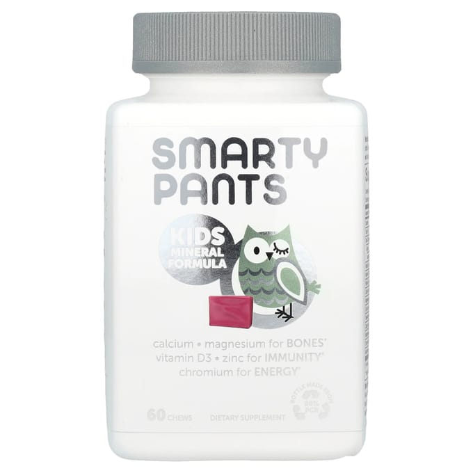 SmartyPants, Kinderen Mineraal Formule, Gemengde Bes, 60 Kauwtabletten