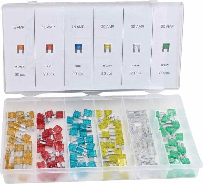 ASTA Assortiment MICRO 2 zekeringen 120-delig