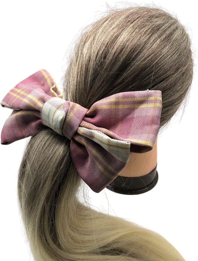 Haarstrik, Haarband, Hair Bow, Haarstrikje, Elegant, Esthetisch, Charmant, Feestelijk, Roze, Donker Geel