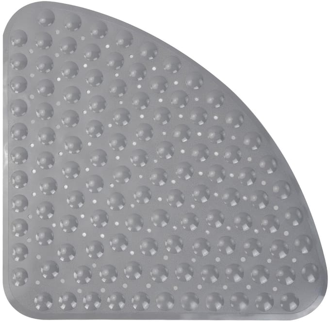 Badmat, douchemat, antislip, vierkant rubber, douchemat, grote sector, antislipmat, douchemat met sterke, sneldrogende zuignappen, 54 x 54 cm