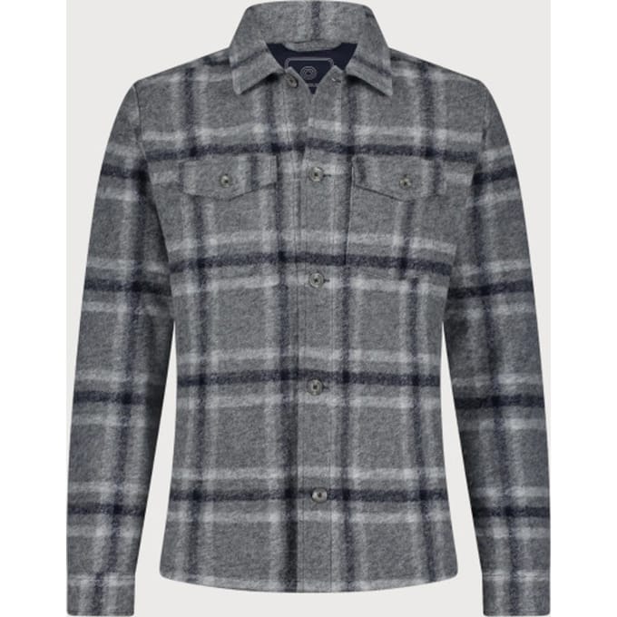 Blue Industry Ruitmotief wolmenging overshirt |