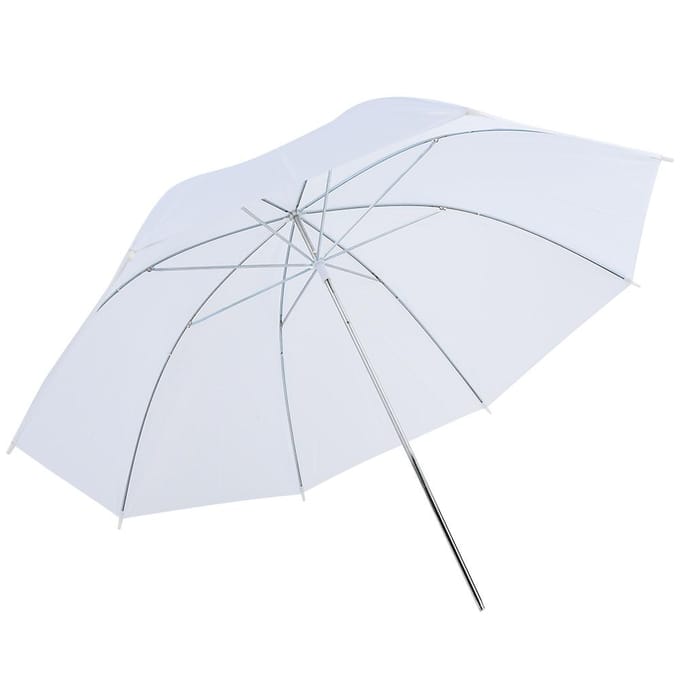 Parapluie souple blanc translucide de 33 pouces pour diffuseur de lumière flash de studio de photographie Softlight white