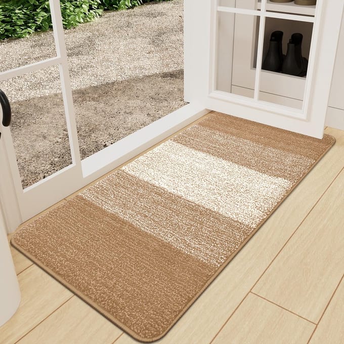 Olanly - Binnen Deurmat - Antislip Deurmat - Droogloopmat - 60x90 cm - Camelkleur