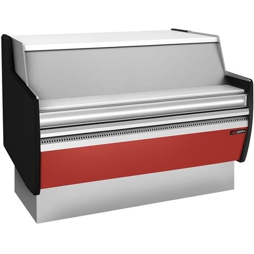 GGM Gastro Kassentisch - 1310mm - Frontblende Dunkelrot