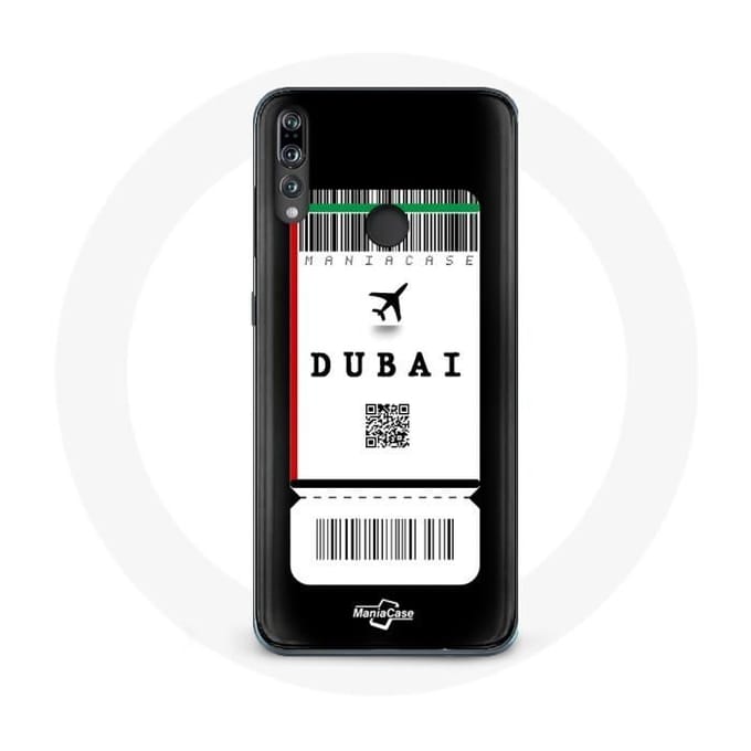 Coque - Huawei - P30 Lite - Souple - Noir - Billet d'avion Dubai
