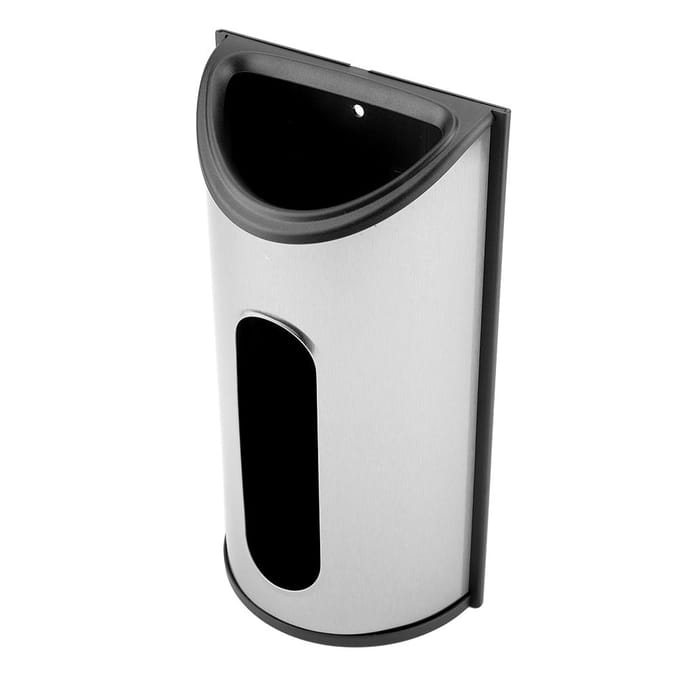 Roestvrij Staal Keuken Plastic Zak Opberg Dispenser Houder Organizer white