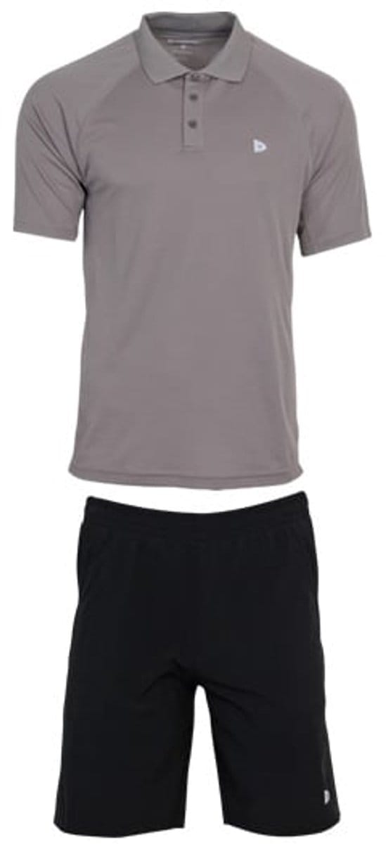 Donnay - Multi Sportset Zac - Trainingsset - Black/Steel Grey (734) - maat S