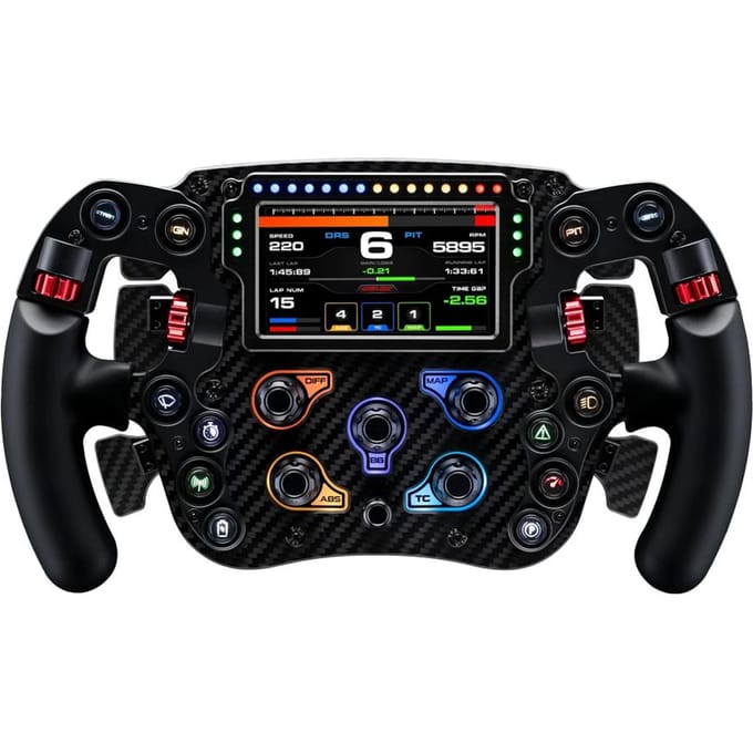Simagic fx pro stuurwiel, volledig koolstofvezel, zes flippers