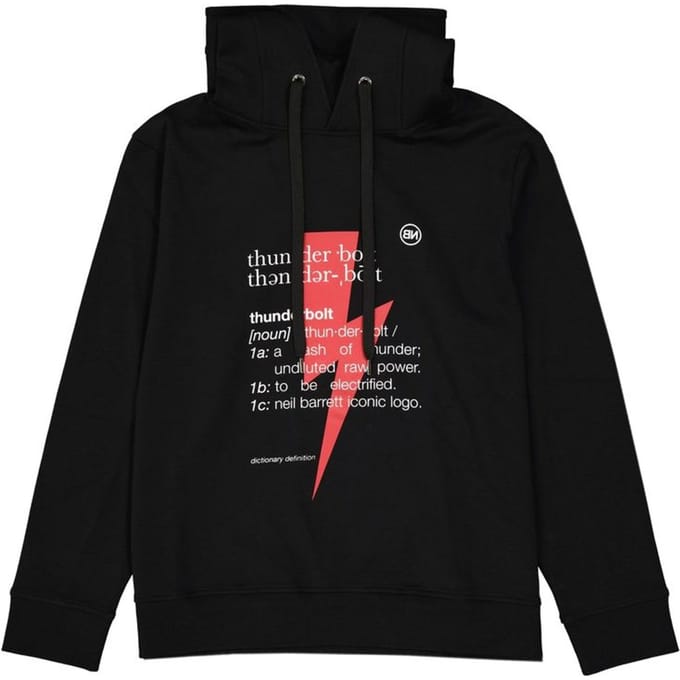 Neil Barrett Zwarte Katoenen Sweatshirt