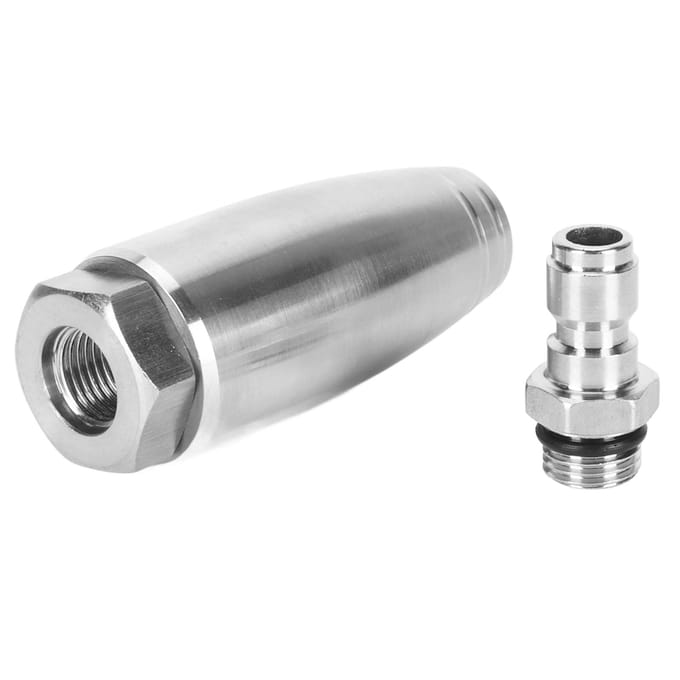 Hogedruk Roterende Nozzle 1/4inch Snelkoppeling 350bar RVS Hogedrukreiniger Roterend gray