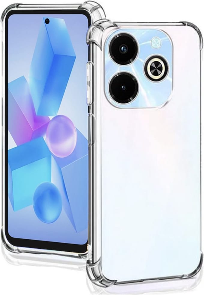 Hoesje geschikt voor Infinix Hot 40i - Techsuit Shockproof Silicone Back Cover - Transparant