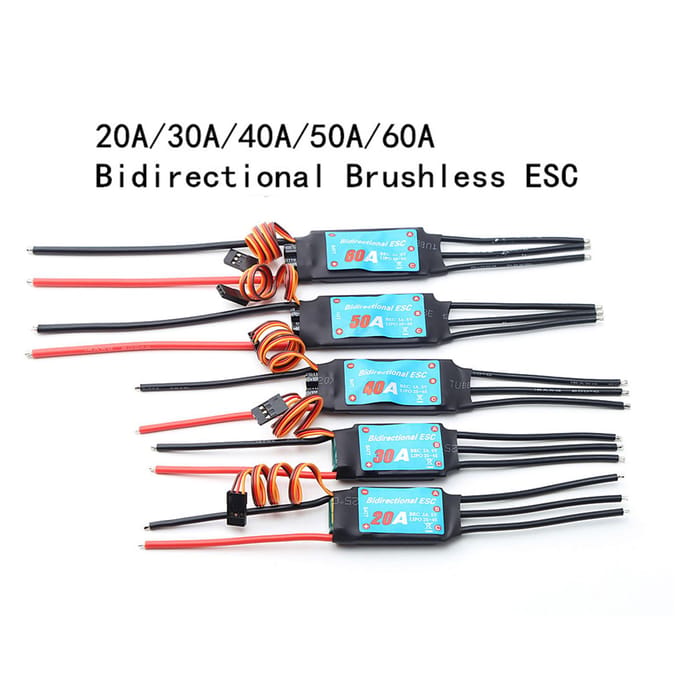 60A borstelloze ESC bidirectionele elektronische snelheidsregelaar voor RC-auto, boot, afstandsbediening, schip 30A