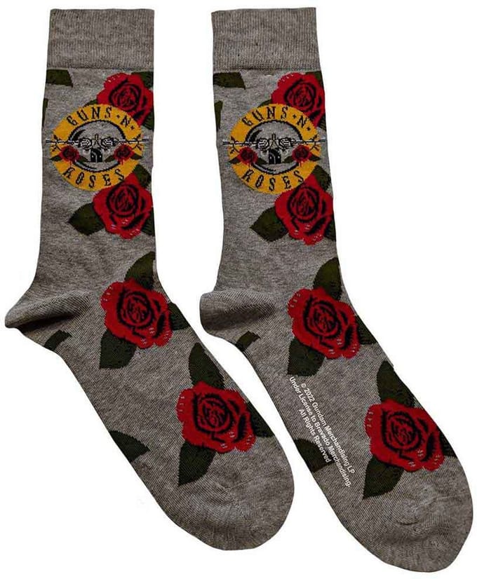 Guns N' Roses - Bullet Roses Enkelsokken - Grijs