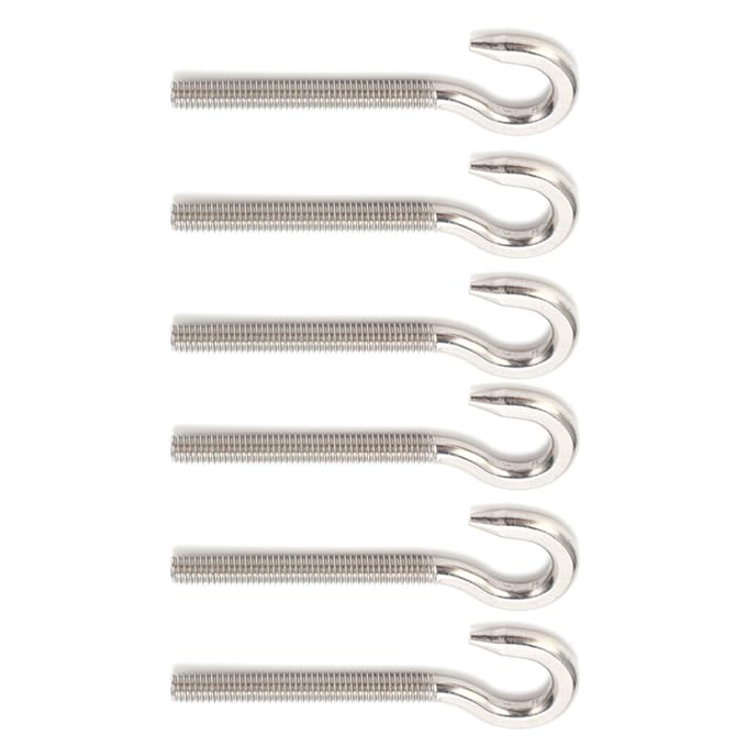 10 stuks oogschroef 304 roestvrij staal open bout haak oogje schroefdraad schroeven hardware