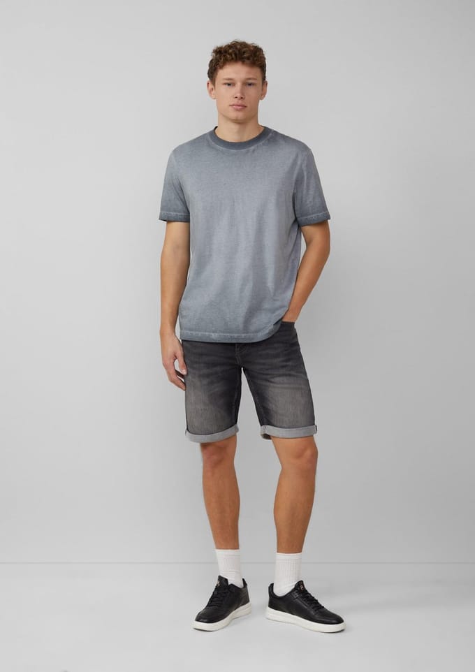 Short van denim met een normale taille klassieke pasvorm QS John