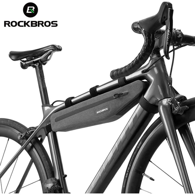 Rockbros AS-052 waterproof bicycle bag for frame - gray