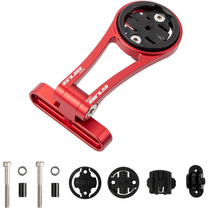 Support d'ordinateur de vélo extensible en alliage d'aluminium, léger et réglable pour Garmin Bryton Cateye Wahoo Model 1 rouge