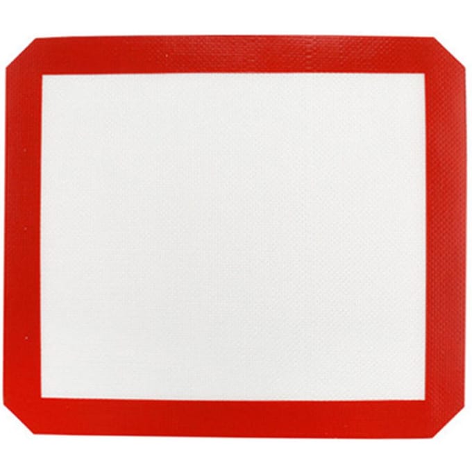 Siliconen van Voedingskwaliteit Hittebestendig Bakken Bakvorm Dienblad Mat Gebak Taart Deeg Pad(29*26cm) red