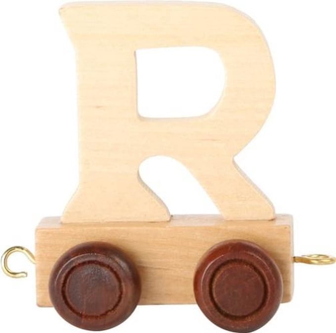 Small Foot - Wooden Letter Train - R - 12 pieces