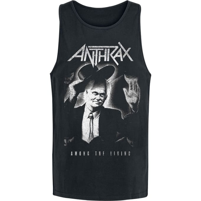 Anthrax Tanktop - ATL Greyscale - M tot 3XL - voor Mannen - zwart