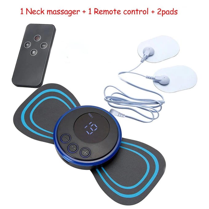 Mini nekmassage apparaat draagbare EMS elektrische cervicale massage pad pijnverlichting puls lichaam spierstimulator massage tools