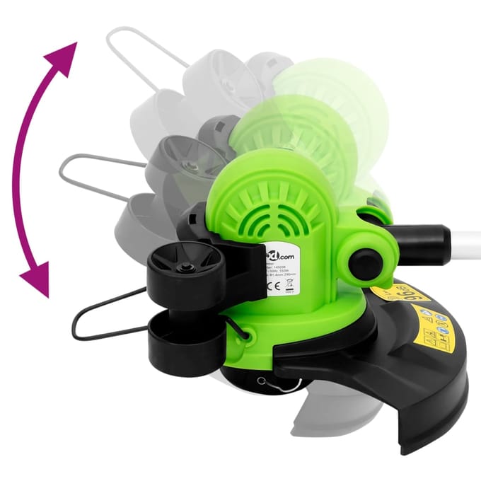 Vidaxl Elektrische Grastrimmer met Telescopische Steel, 29 Cm, 550 W