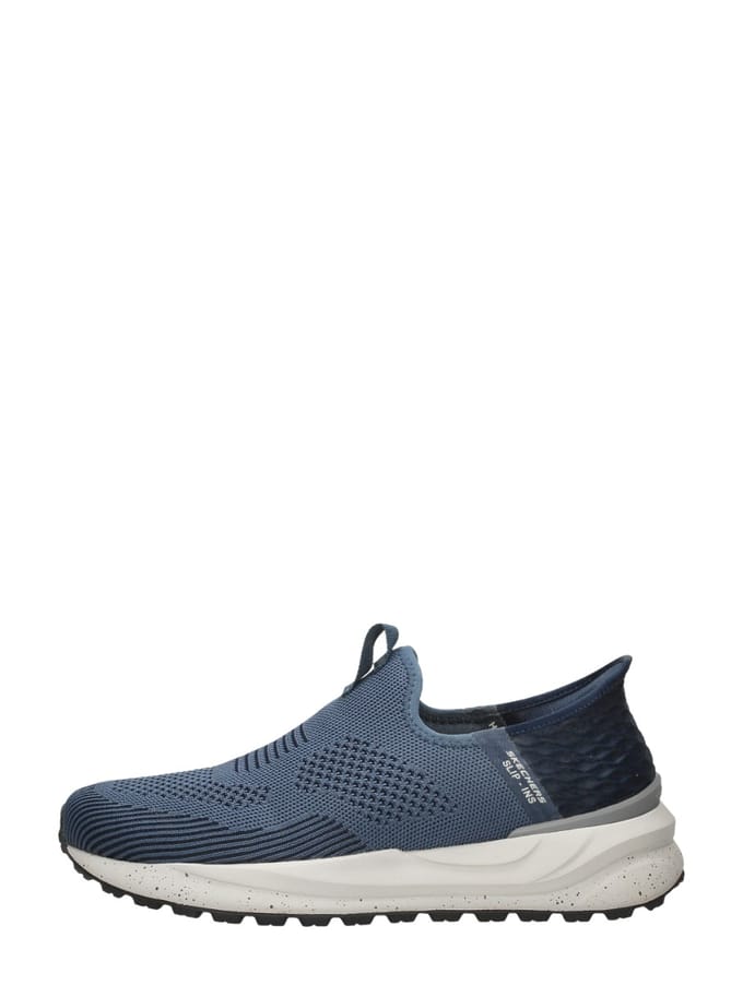 Skechers Bogdin Instappers blauw Textiel - Sneakers - Heren