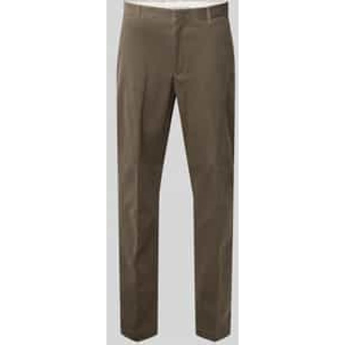 Tapered broek van mini-corduroy, model 'PERIN'