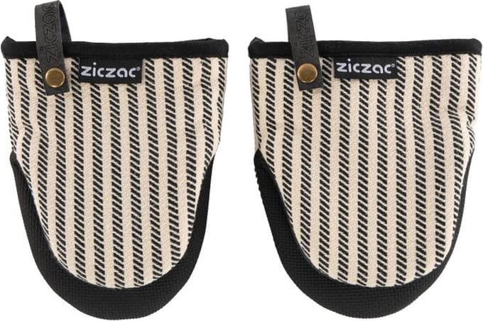 Tiseco - Gripper TOLEDO - SET/2 - neoprene - gestreept - 14x18 cm - zwart