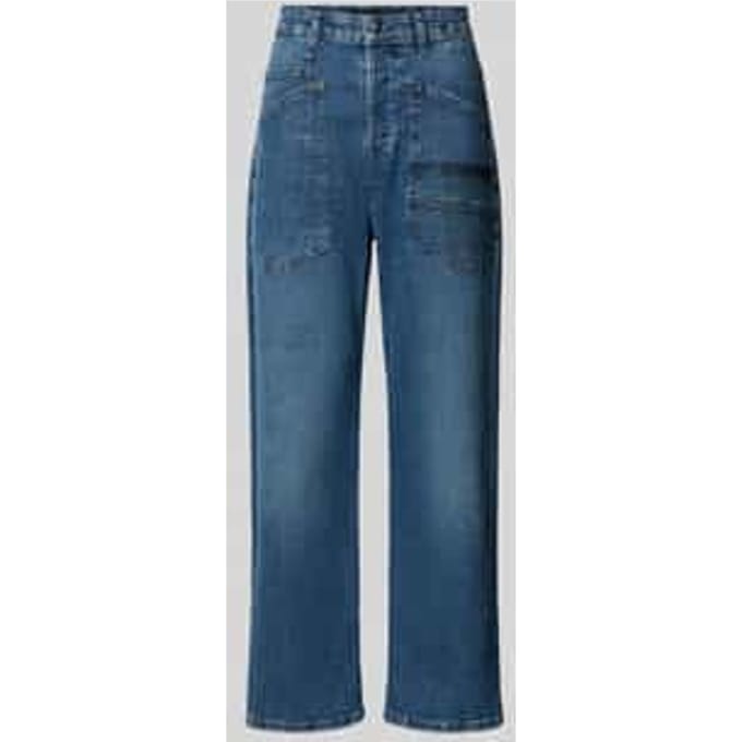 Jeans met siersteentjes in 5-pocketmodel