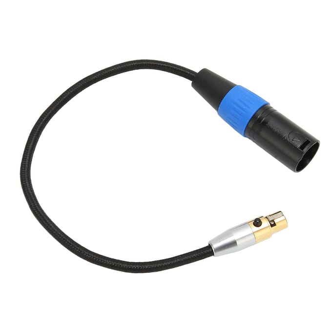 Câble XLR mâle vers mini XLR femelle, adaptateur professionnel à 3 broches pour appareil photo, mixeur, microphone 0.3 Meter / 1ft