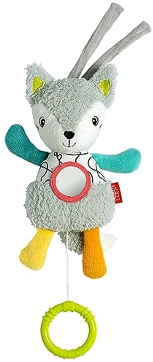 Mini Spieluhr Fuchs – Kuscheltier & Einschlafhilfe mit Spiegel – Melodie für Babys & Kinder