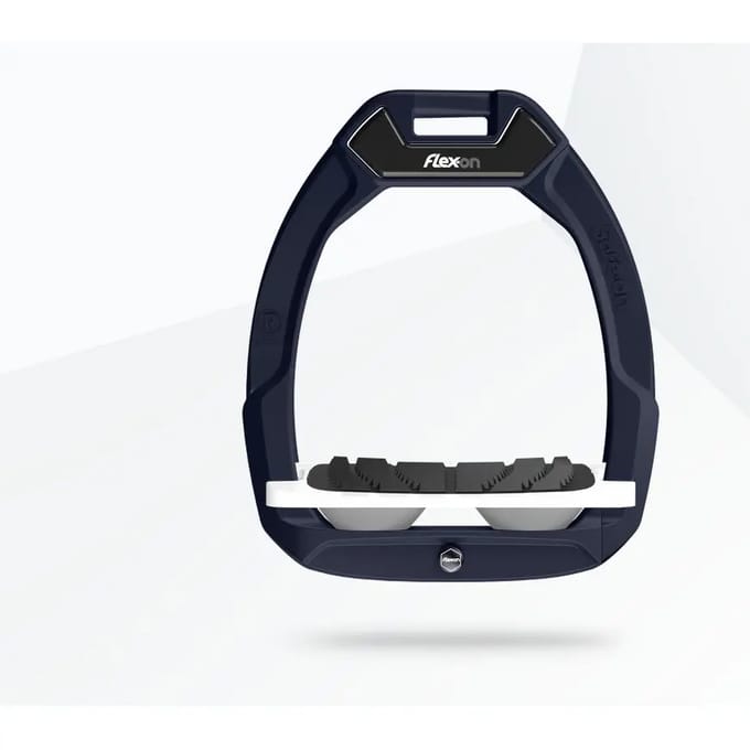 Veiligheidsijzers voor paardrijden Hellend Grip Aluminium/Wit/Grijs Flex-On Safe-On