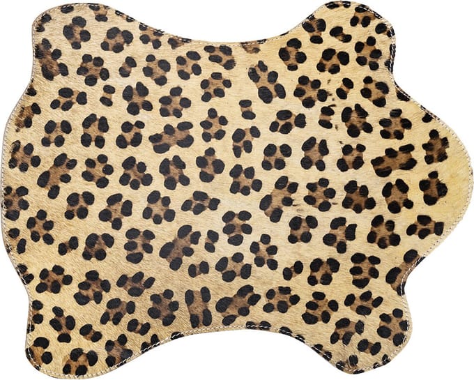 Placemat koevorm luipaard 30x48cm