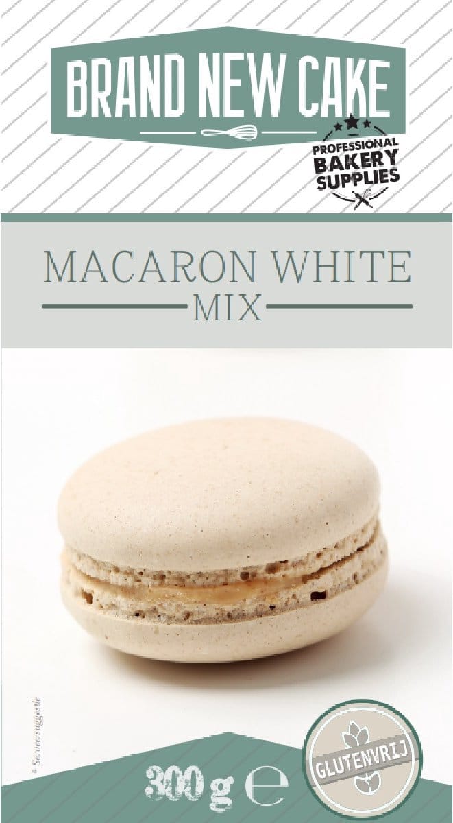 BrandNewCake Macaron-mix Wit 300g. Glutenvrij