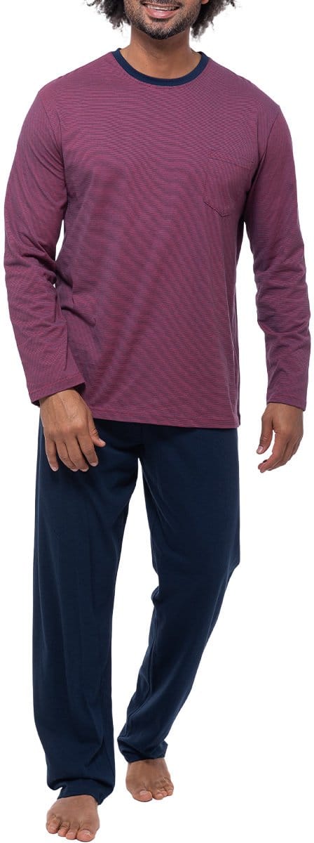 Ammann Heren pyjama Night & Home Cotton