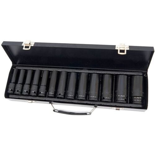 HBM lange krachtdoppenset metrisch 1/2 inch, 13-delig
