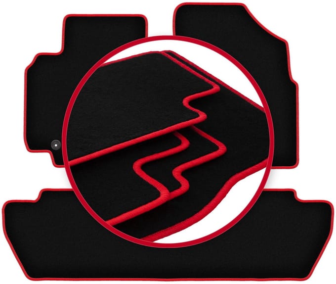 CARLUX-RED automatten voor: Citroen Berlingo II combivan, multispace, 5-zits (2008-2018)